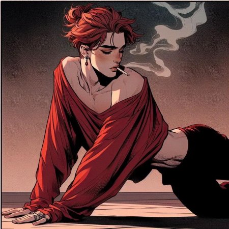 Рыжий парень арт