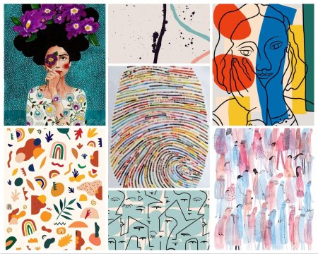 Дизайнерские принты на ткани