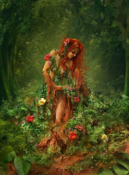 Дриада лесная нимфа мифология