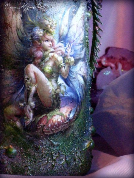 Декупаж бутылок ольга кузнецова