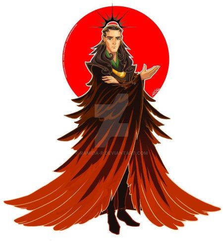 Локи рыжий арт