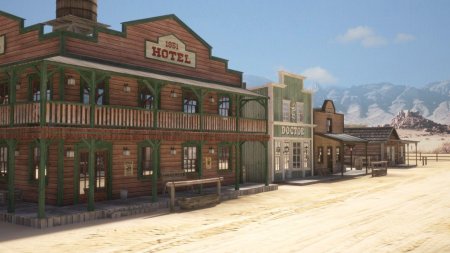 Дикий запад техас салун