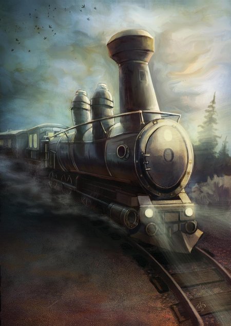 Паровоз поезд