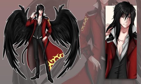 Аниме демон парень