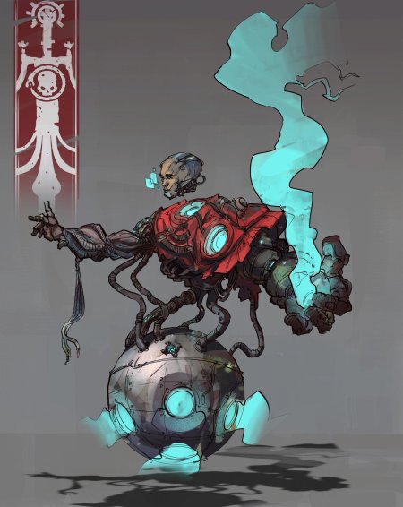 Робот дрон стимпанк концепт арт