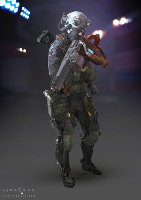 Cyberpunk концепт солдаты