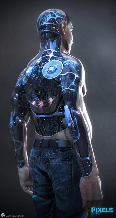 Cyberpunk 2077 человек робот