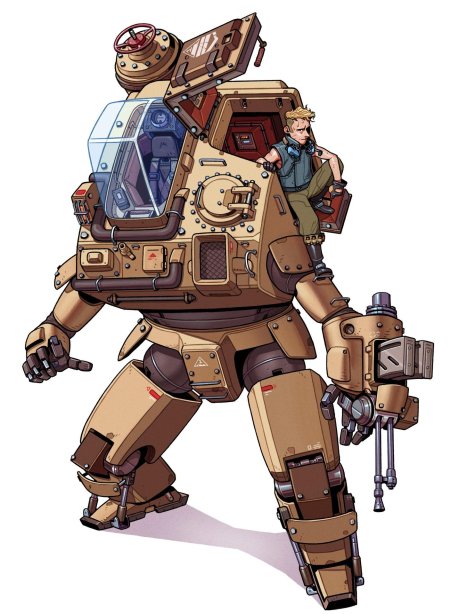 Боевые роботы дизельпанк