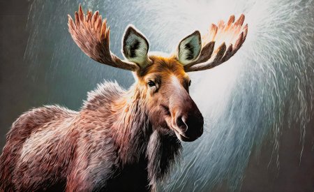 Животное лось