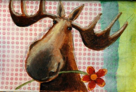 Лось рисунки