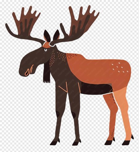 Мультяшный лось