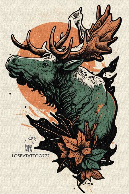 Тату лось