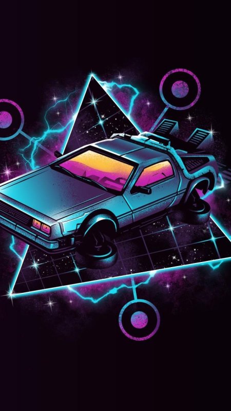 Delorean dmc-12 неон