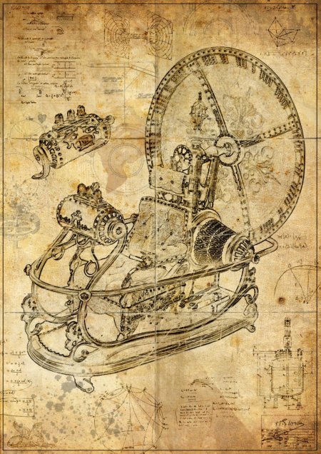 Стимпанк машина времени арт