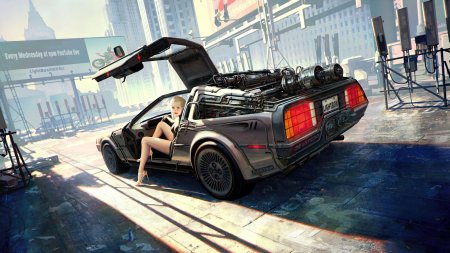 Делориан киберпанк