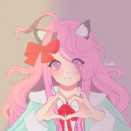 Аниме розовая девочка