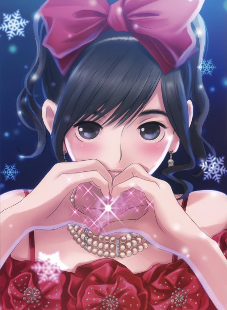 Аниме девушки с сердечком