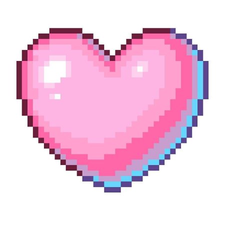 Сердце пиксельное