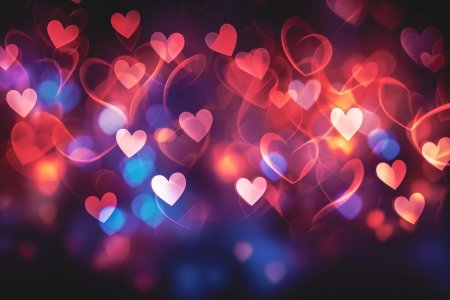 Боке сердечки