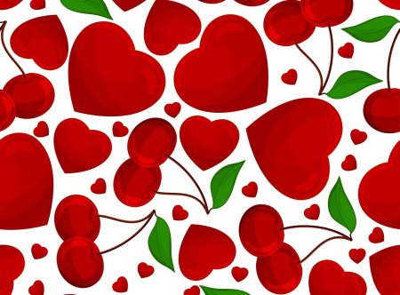 Красные сердечки фон