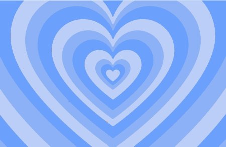 Сердечки голубые