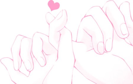 Сердечко руками аниме