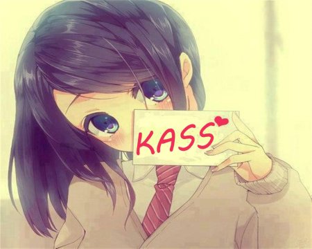 Надпись аниме