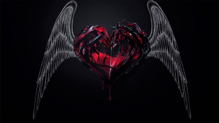 Сердце с крыльями демона