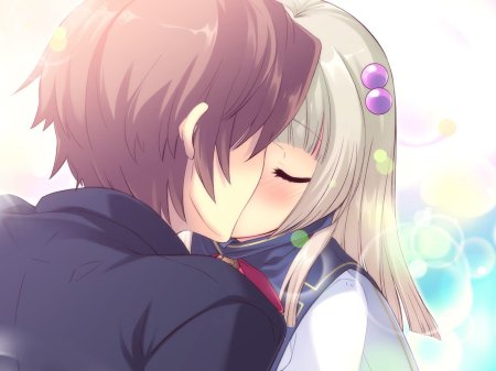 Flyable heart аниме поцелуй