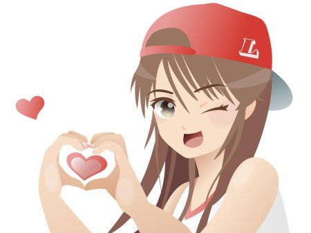 Сердечки аниме