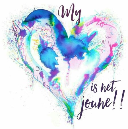 Акварельные сердечки