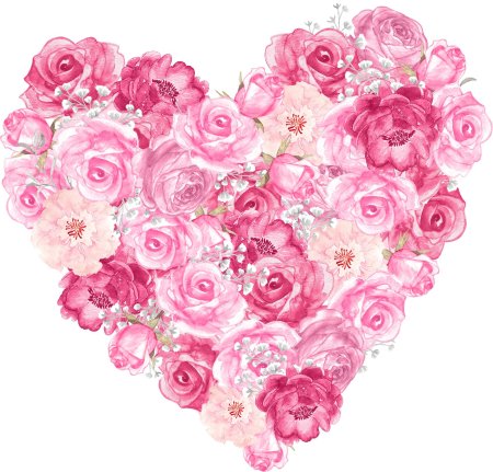 Сердце из цветочков