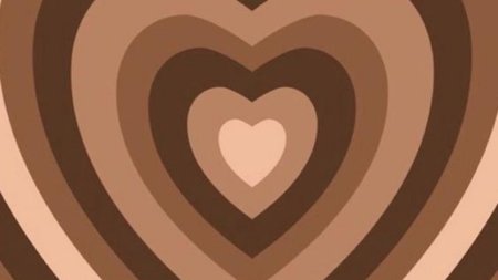 Сердечко коричневое