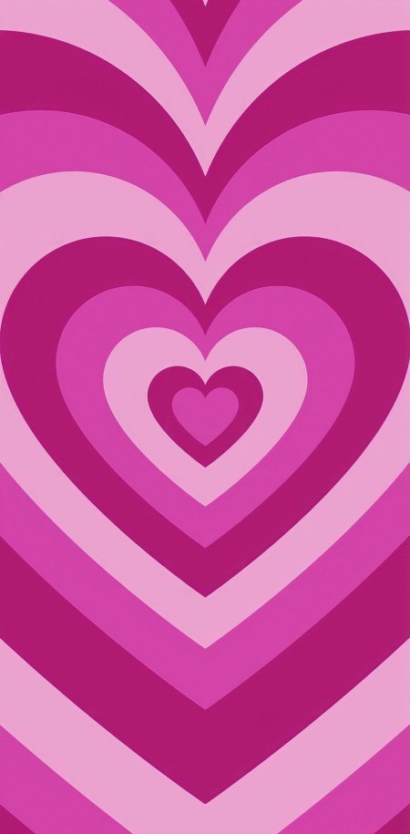 Сердечки розовые