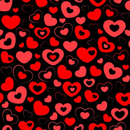 Сердечки на фон