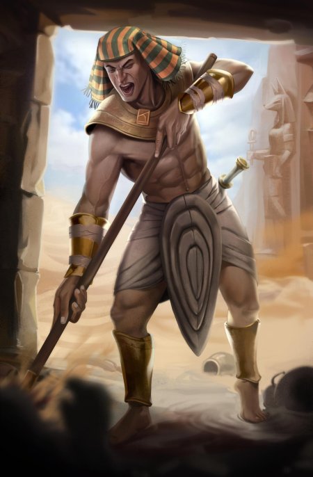 Воин древнего египта