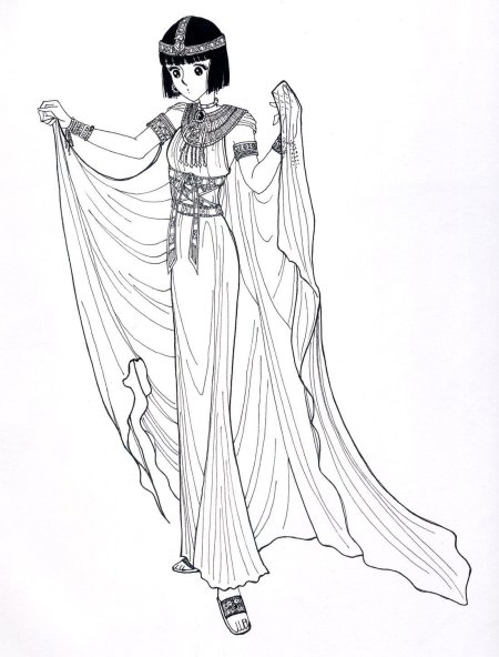 Разукрасить клеопатру древнего египта