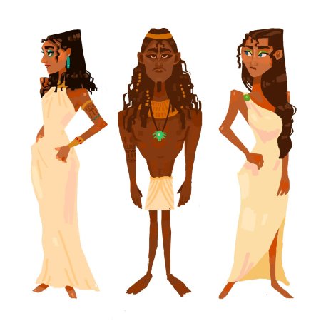 Египет в мультяшном стиле