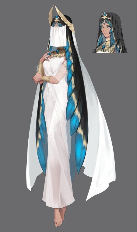 Аниме боги египта нефертити