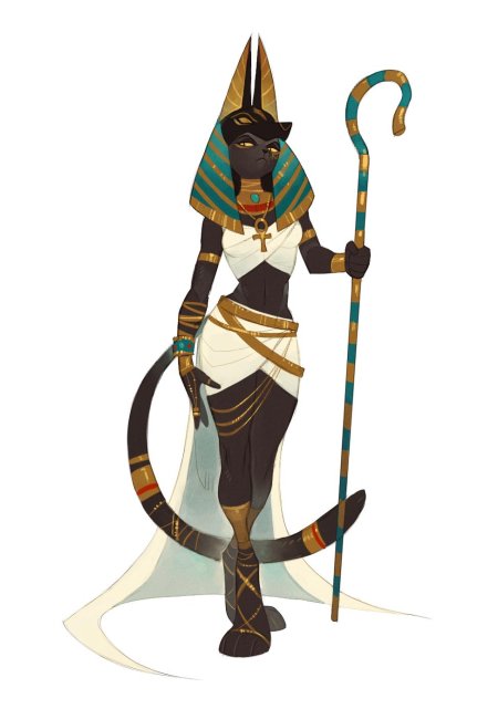 Египетский бог анубис арт