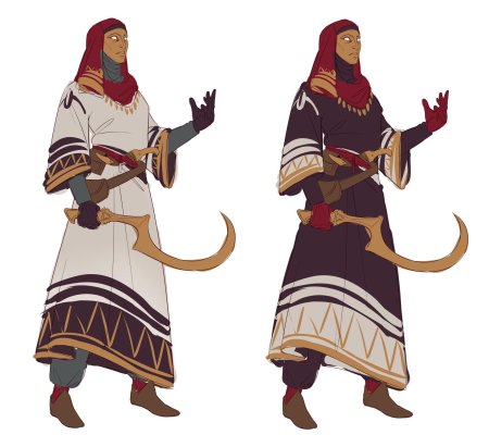 Египетские дизайны персонажей