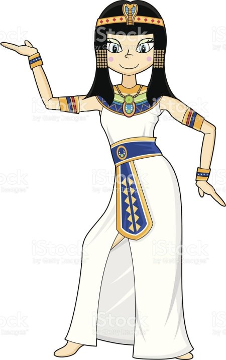 Царица древнего египта в полный рост