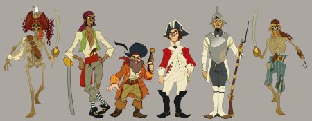 Персонажи в казуальном стиле