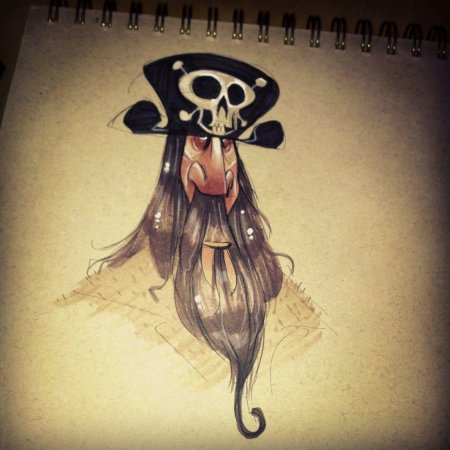 Пират рисунок