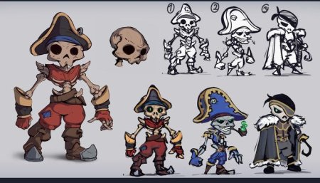 Пират скелет