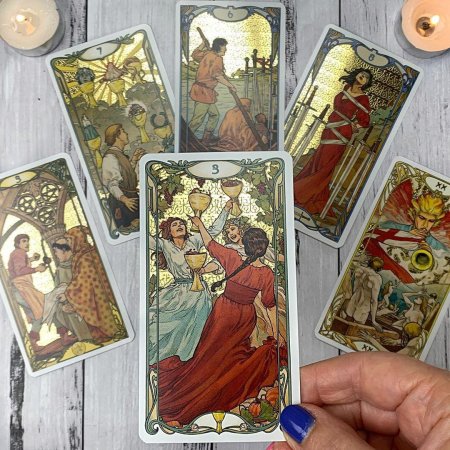 Golden art nouveau tarot галерея