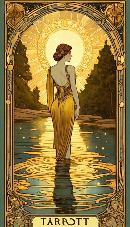 Золотое таро уэйта арт нуво