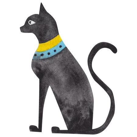 Египетский кот рисунок