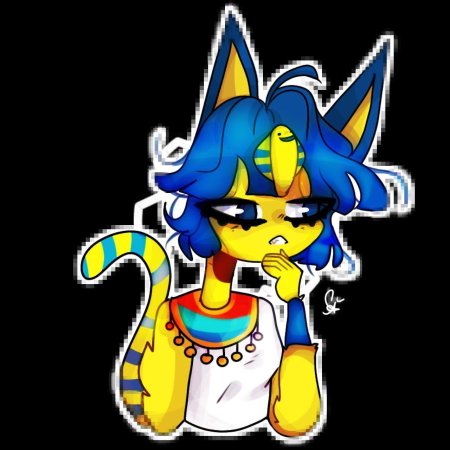 Желтая египетская кошка