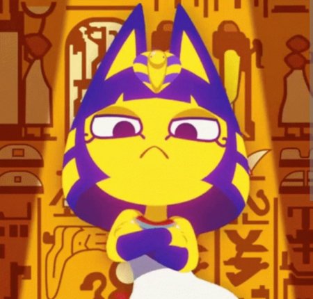 Желтая египетская кошка zone ankha